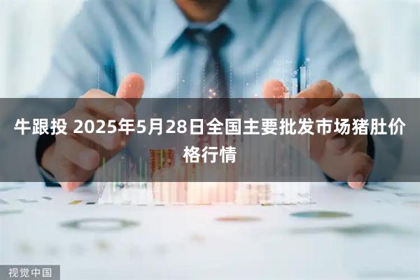 牛跟投 2025年5月28日全国主要批发市场猪肚价格行情