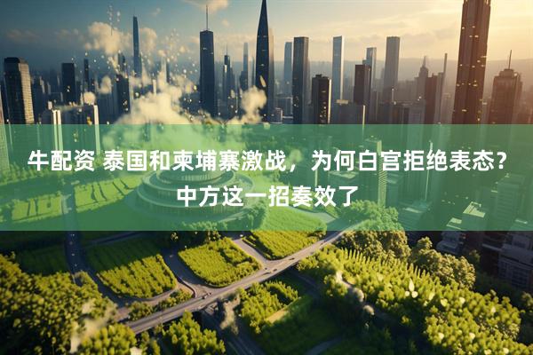 牛配资 泰国和柬埔寨激战，为何白宫拒绝表态？中方这一招奏效了
